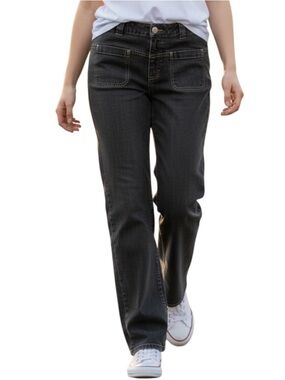 NY Jeans Blue Straight Leg Jeans for Casual Style